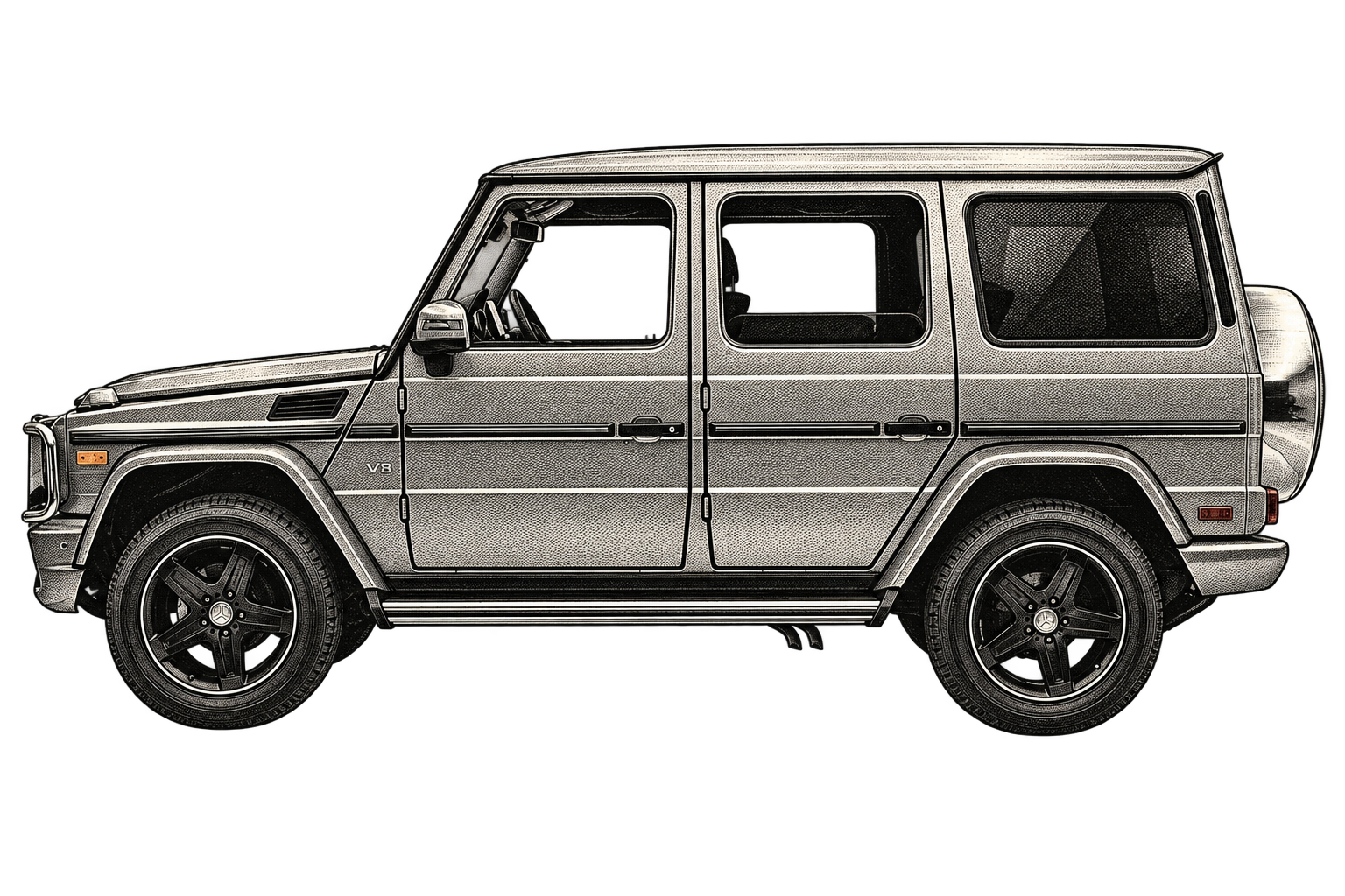 Mercedes-Benz G550 ink study