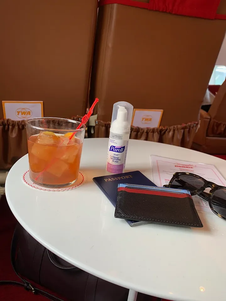 Onboard the Connie! I was packing the Purell even before the pandemic. A great place to spend time.